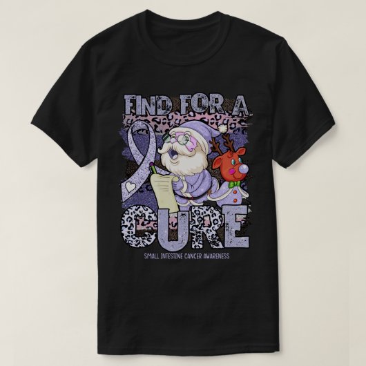 T-shirt Soin de noël léopard de sensibilisation aux petits (Design devant)