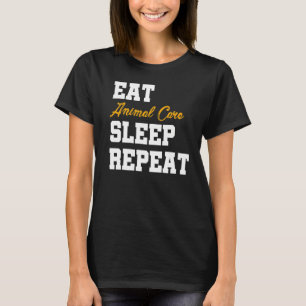T-shirt Soins aux animaux de sommeil Répéter l'Amoureux de