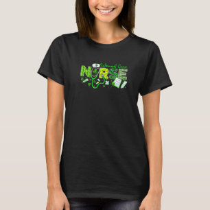 T-shirt Soins de la blessure Infirmière St. Patricks Jour 