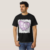 T-shirt Soins de longue durée du coeur pourpre Infirmière (Devant entier)