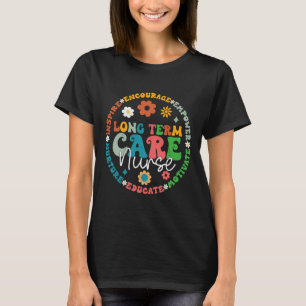 T-shirt Soins de longue durée Infirmière Cute Retro Ltc Ap