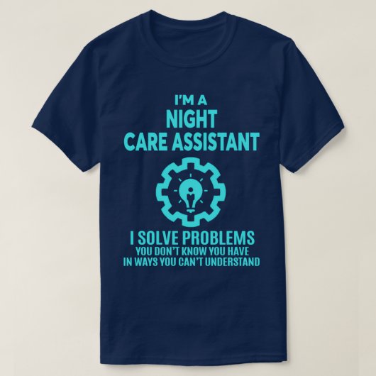 T-SHIRT SOINS DE NUIT ASSISTANT NICE DESIGN 2017 (Design devant)