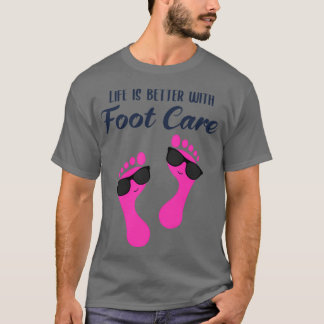 T-shirt Soins du pied Pedicure Podiatriste ongle Salon Cad