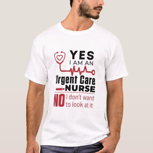 T-shirt Soins d'urgence amusants Infirmière Appréciation e (Devant)