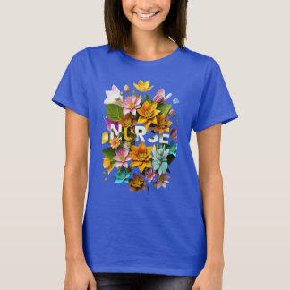 T-shirt Soins floraux - Hommage floral aux infirmières