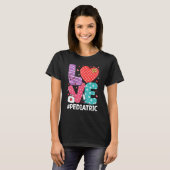 T-shirt Soins infirmiers Coeur Stéthoscope Soins infirmier (Devant entier)