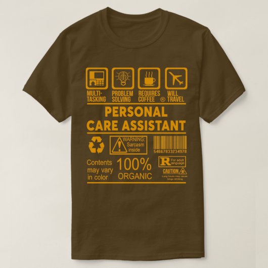 T-SHIRT SOINS PERSONNELS ASSISTANT NICE DESIGN 2017 (Design devant)