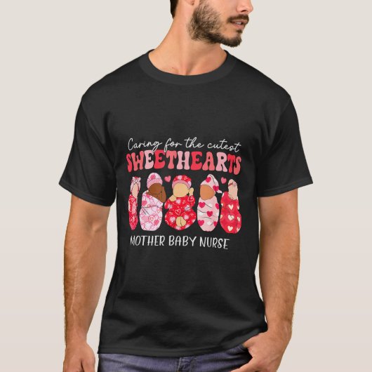 T-shirt Soins pour infirmière mère bébé chéris (Devant)