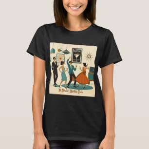 T-shirt Soirée Cocktail Mid Century It's Atomic Martini Ti