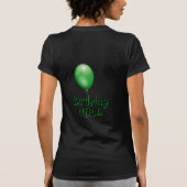 T-shirt Soirée d'anniversaire des ballons de bière verte (Dos)