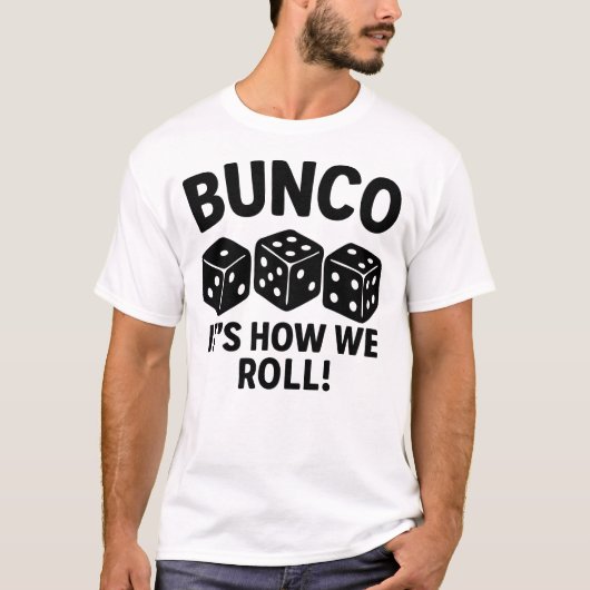 T-Shirt Soirée de jeu de dés Fun Bunco (Devant)