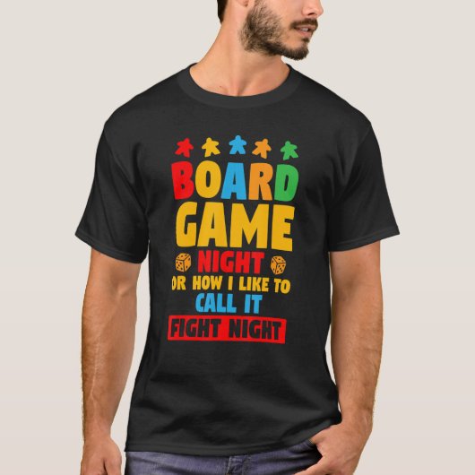 T-shirt Soirée De Jeu De Planche Drôle Ou Comment J'Aimera (Devant)