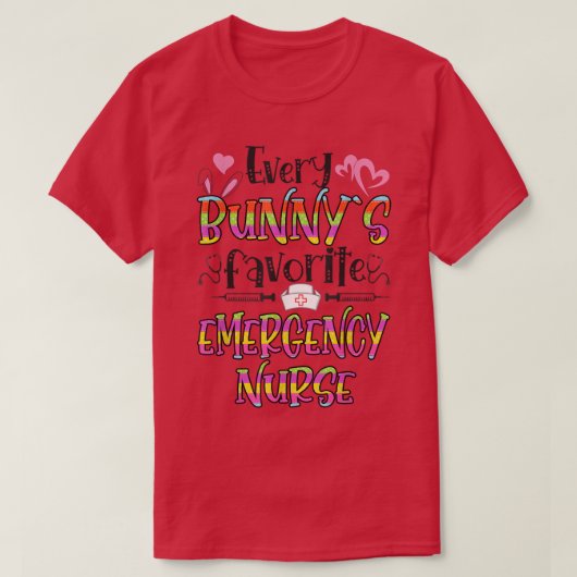 T-shirt Soirée de Pâques pour l'infirmière préférée du lap (Design devant)