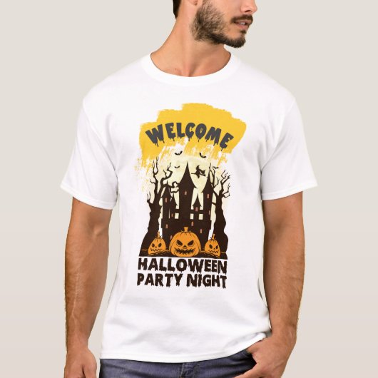 T-shirt Soirée d'Halloween (Devant)