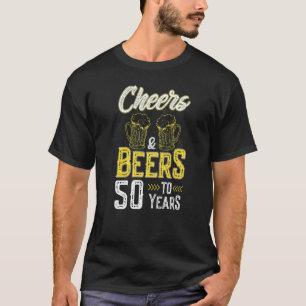 T-shirt Soirée Et Bière 50 Ans Anniversaire Présenté 19