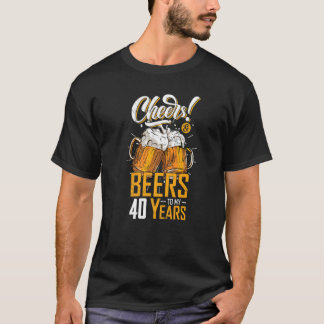 T-shirt Soirée Et Bières À 40 Ans 40ème Anniversaire