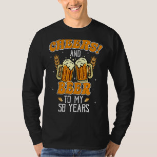 T-shirt Soirée Et Bières À 58 Ans 58E Anniversaire