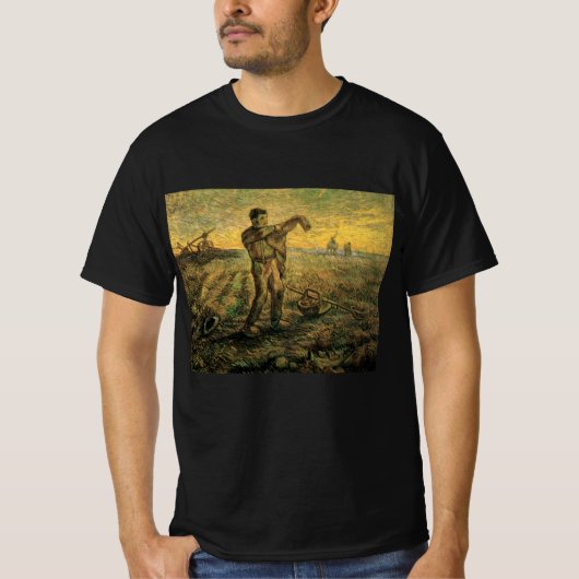 T-shirt Soirée - Fin de journée par Vincent van Gogh (Devant)