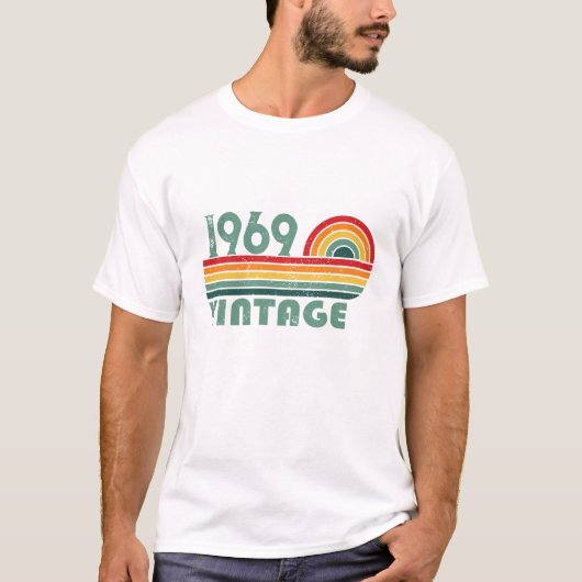 T-shirt Soirée personnalisée vintage de 55 ans (Devant)