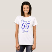 T-shirt Soirée royale d'anniversaire de 65 ans (Devant entier)