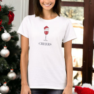 T-shirt Soirée Vacances de Vins de Santa Hat