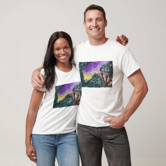 T-shirt Soirée violette (Unisexe)