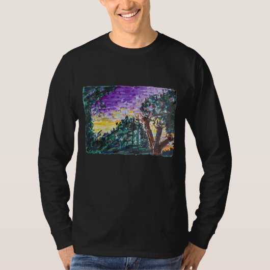 T-shirt Soirée violette (Devant)