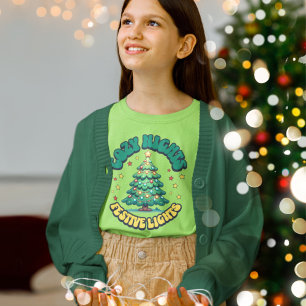 T-shirt Soirées douillettes, lumières festives Arbre de No