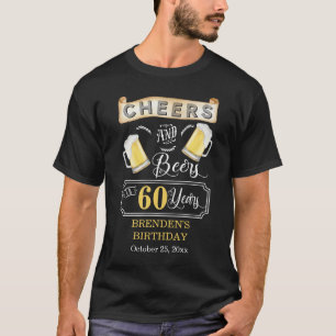 T-shirt Soirées et bières à 60 ans fête d'anniversaire