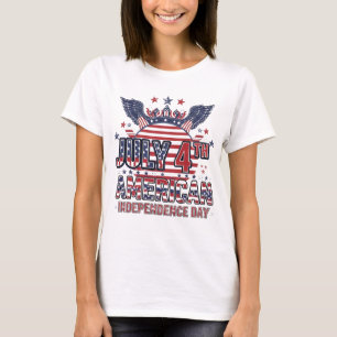 T-shirt Soirs de liberté - Aigle Majestic 4 juillet T-
