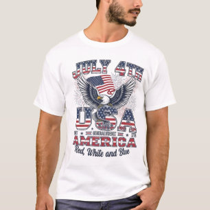T-shirt Soirs de liberté - Aigle Majestic 4 juillet T-