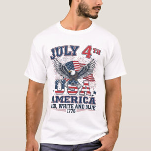 T-shirt Soirs de liberté - Aigle Majestic 4 juillet T-