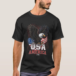 T-shirt Soirs de liberté - Aigle Majestic 4 juillet T-