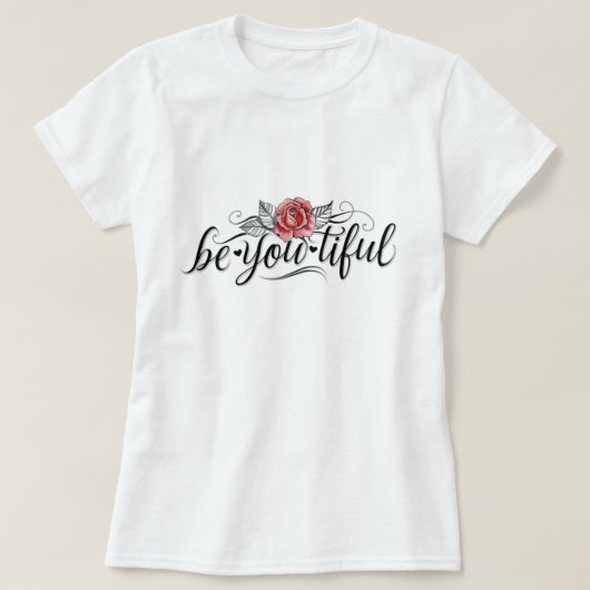 T-shirt Sois belle fille, sois toi, filles, femmes (Design devant)