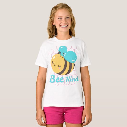 T-shirt Sois Gentil – Conception Animale de Positivité et (Devant entier)