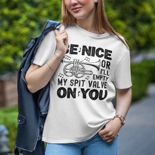 T-shirt Sois gentil Ou Je Vide Mon Enseignant Cornet De Va