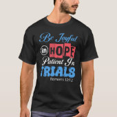 T-shirt Sois Joyeux Essais Patients Romans Tee (Devant)