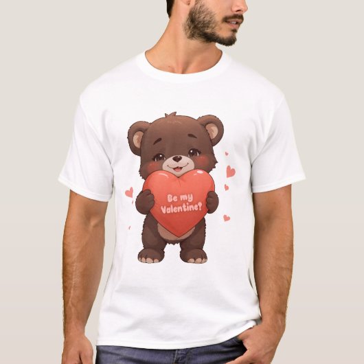 T-shirt Sois ma Saint Valentin ? (Devant)