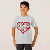 T-shirt Sois Mon Coeur Valentin Unisex Enfants (Devant entier)