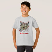 T-shirt Sois PAWsitive, drôle de citation de chat (Devant entier)