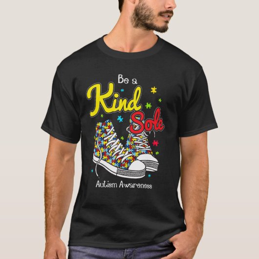 T-shirt Sois une âme gentille Autisme Sensibilisation Puzz (Devant)