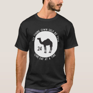 T-shirt Sois Vrai Envers Toi-Même – Logo Blanc & Noir