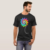 T-shirt Soit une chemise Super Tie Dye Flower Power Ant ca (Devant entier)