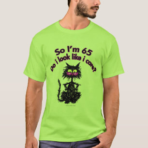 T-shirt soixante-cinquième Cadeaux de chat d'anniversaire