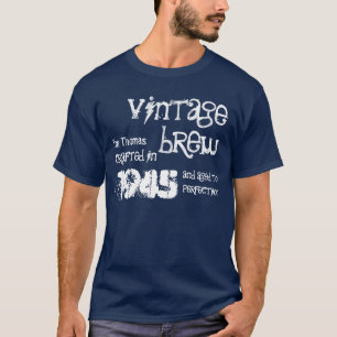 T-shirt soixante-dixième Anniversaire Brew vintage B70A d