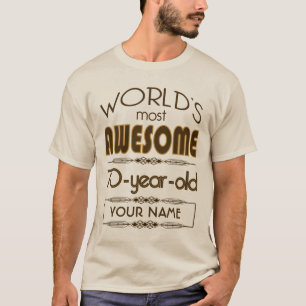 T-shirt Soixante-dixième monde de célébration
