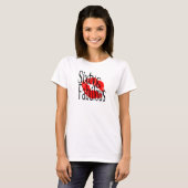 T-shirt Soixante et fabuleux avec Hot Red Lips (Devant entier)