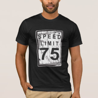 T-shirt soixante-quinzième Signe sale drôle de limitation