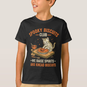 T-shirt Soky Biscuits Club Funny Halloween Cat Baking