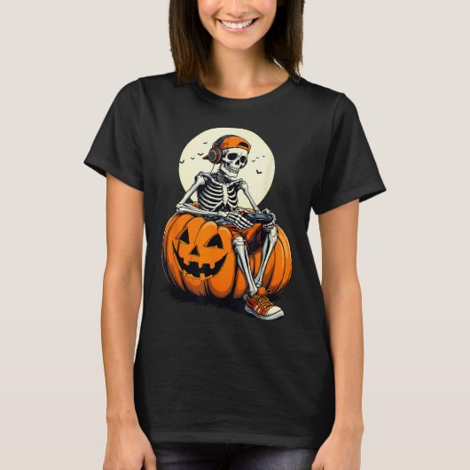T-shirt Soky Pumpkin & Skeleton Gamer Tee _ Boys & (Devant)